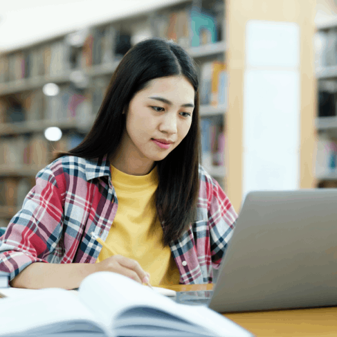 A student checks a translated transcript using Chinese Translation Services in Texas for accurate academic admissions.