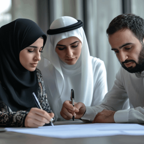 A researcher marks up a journal draft, using Arabic Translation Services in Texas to keep academic meaning clear and precise.