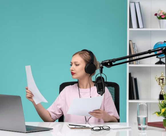 An expert voice artist providing high-quality voice over services in our office in Texas. An expert voice artist providing high-quality voice over services in our office in Texas.